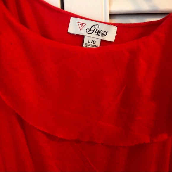 Guess Coral Red Summer Dress, Large - Picture 3 of 6